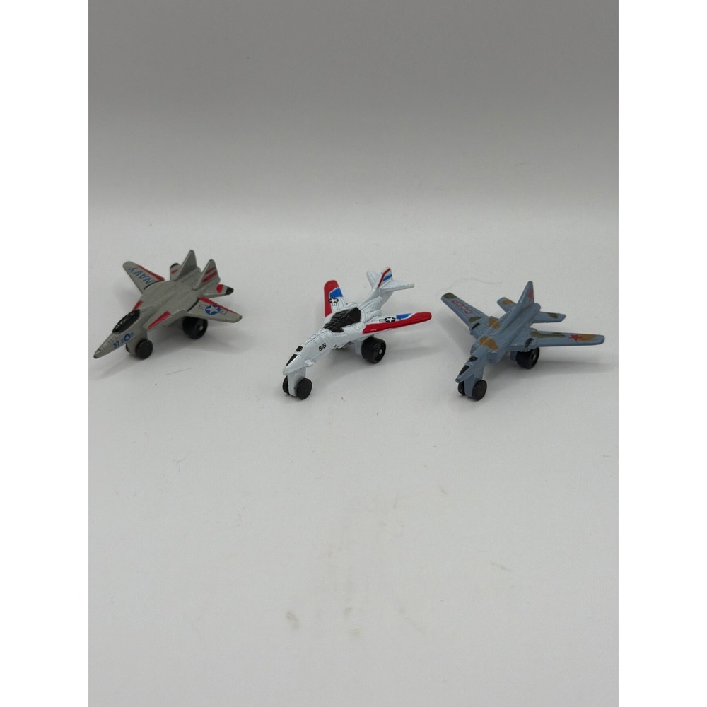 Vintage 80s Micro Imperial Toy Fighter Jets Diecast Military Plane Lot